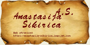 Anastasija Sikirica vizit kartica